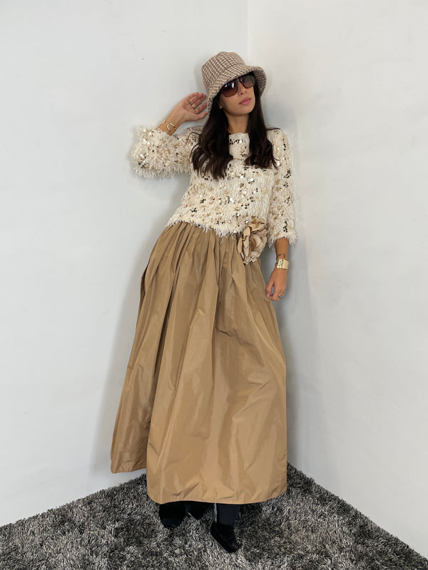 GONNA TAFFETA' ALA1813 BEIGE