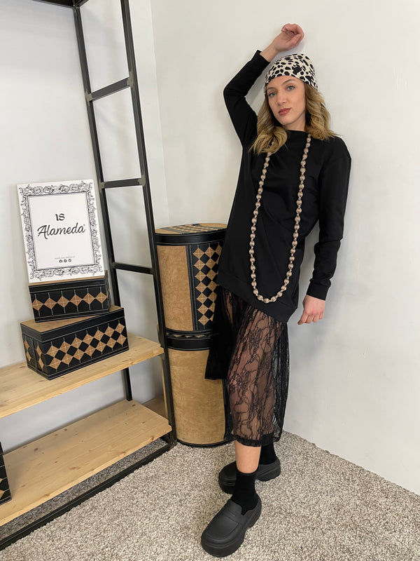 ABITO FELPA LEGGERA + PIZZO NERO ALA1914